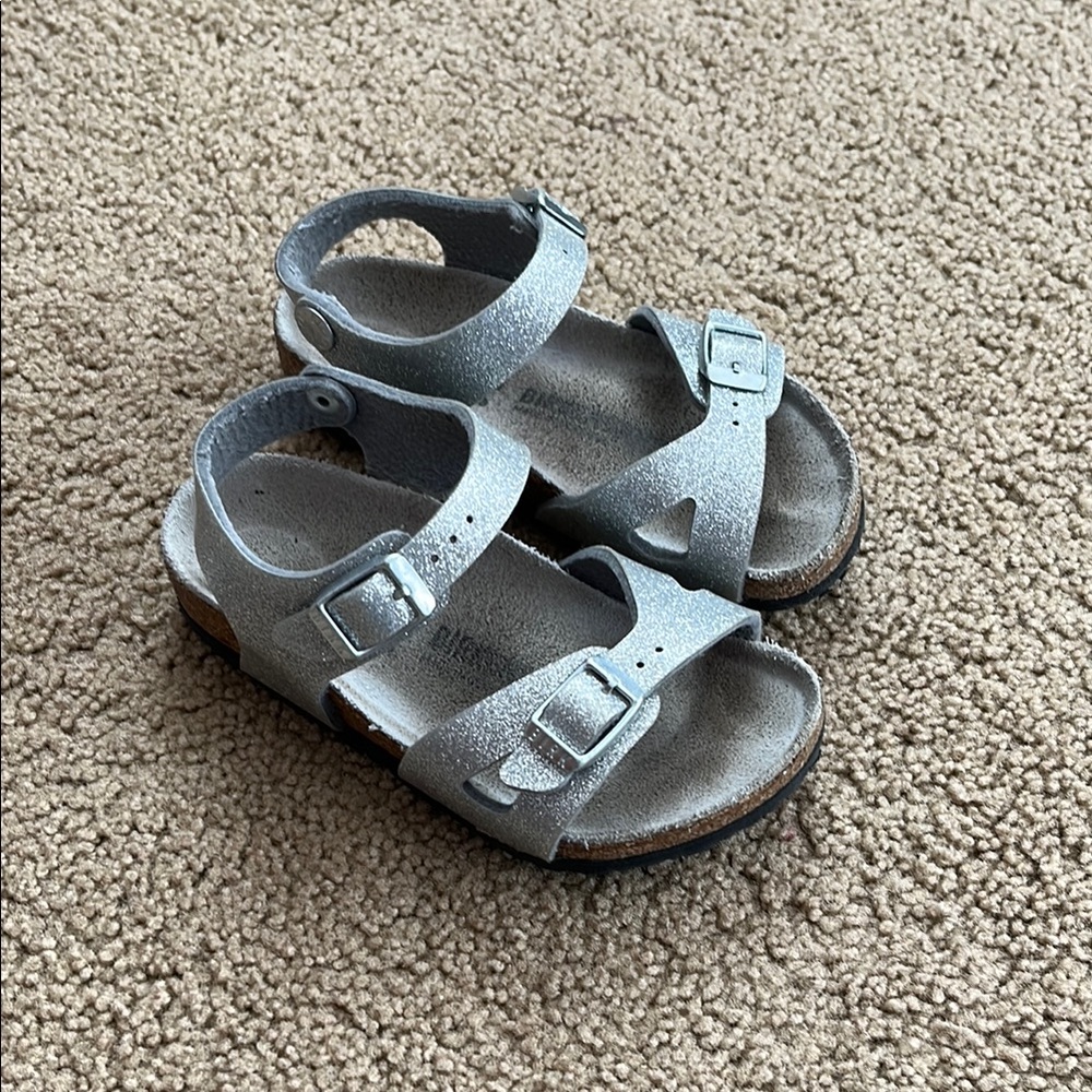 Kids Silver Sandals